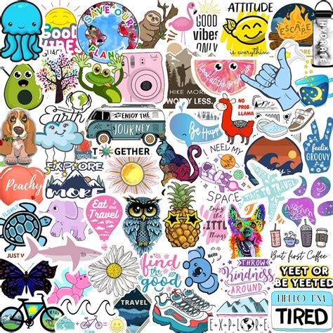 5-70 Sticker Pack Laptop Stickers Cute Stickers Vinyl Water Bottle ...