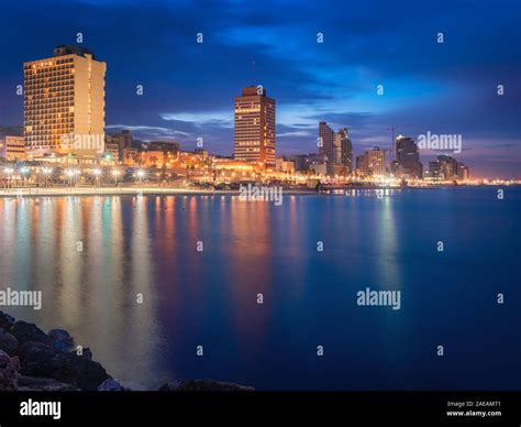 Tel Aviv Skyline, Israel. Cityscape image of Tel Aviv beach with some ...