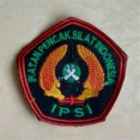 Jual Badge Ipsi Hitam Patch Bordir Komputer Logo Ikatan Pencak Silat