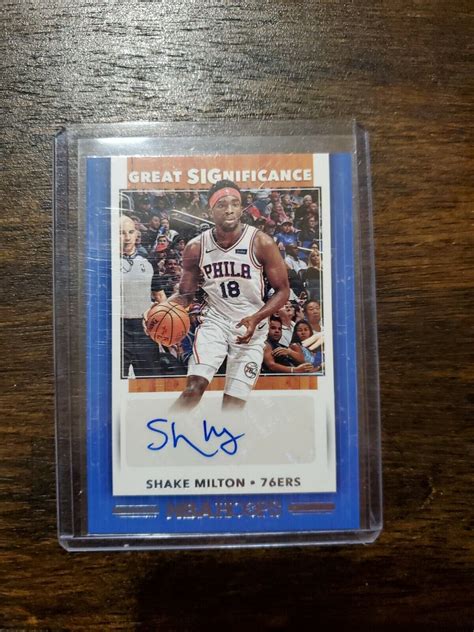 Panini Nba Hoops Great Significance Gs Smt Shake Milton Au