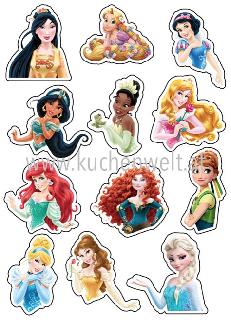 Kuchenwelt Mein Backzubeh R Cupcake Topper Set Disney