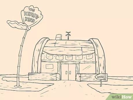 How to draw the krusty krab with pictures – Artofit