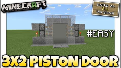 Minecraft Piston Door Schematic