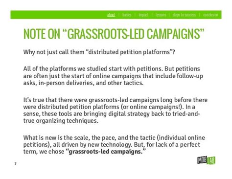 Mobilisation Lab Grassroots Led Campaigns Lessons From The New Fron