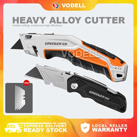 Heavy Duty Retractable Utility Knife Cutter Blade Knife Wide Blade