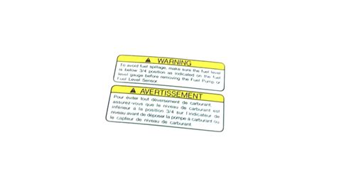 Ae Subaru Caution Label Fuel Information Label Heuberger