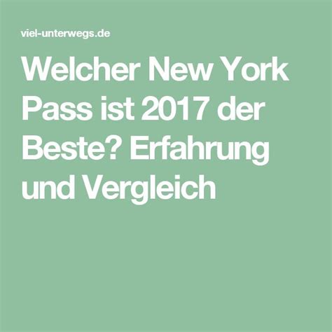 New York Pass Vergleich 2024 Der beste City Pass für deine Reise