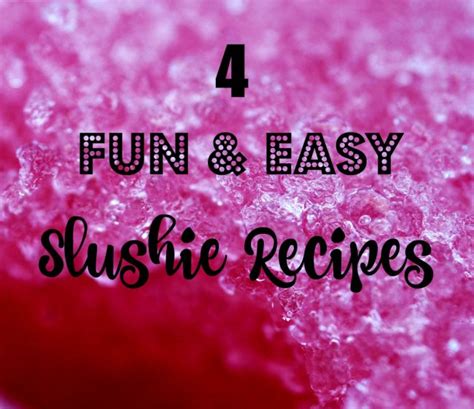 4 Fun & Easy Slushie Recipes | HS Blog