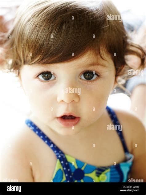 Baby Girl Portrait Stock Photo - Alamy