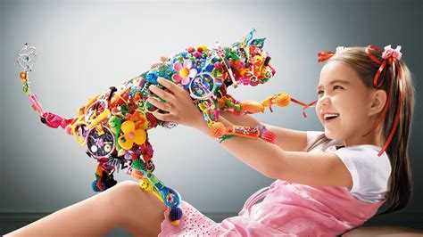 Wallpaper Cute girl with Colorful cat toys 2560x1600 Picture, Image