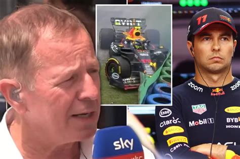 Martin Brundle Baffled By Sergio Perez S Rookie Error Crash At