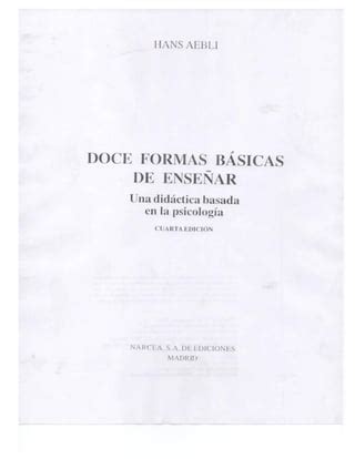 Doce formas basicas de enseñar PDF