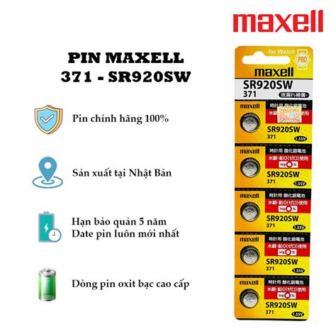 Pin Maxell Sr Sw D Nh Cho Ng H D Ng Pin Sr Sw Rw