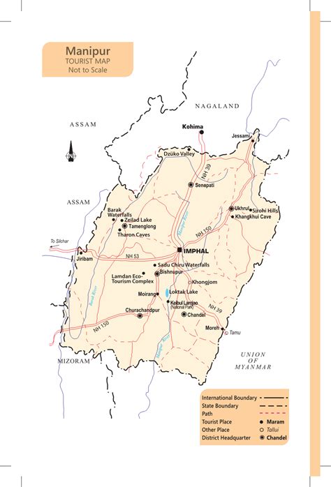 Manipur Tourist Map Not to Scale - DocsLib