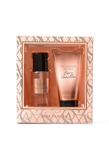 Victoria S Secret Bare Vanilla 2 Piece Mini Mist Lotion Gift Set