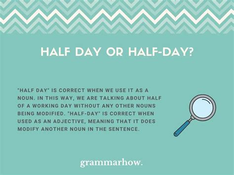 Half day or Half-day? (Helpful Examples)