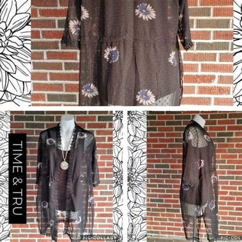 Time And Tru Kimonos Yukatas Time And Tru Floral Kimono Poshmark