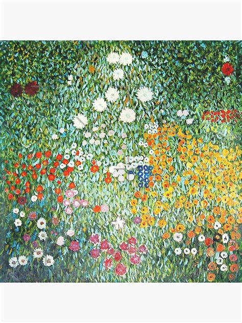 "HD. Flower garden, by Gustav Klimt . HIGH DEFINITION" Art Print by mindthecherry | Redbubble