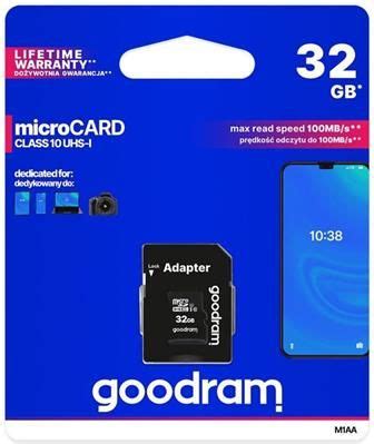 Karta Pami Ci Do Aparatu Karta Pami Ci Microsdhc Goodram Gb Uhs