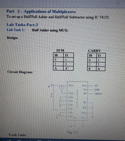 Full Adder Circuit Using Ic 74153 - Circuit Diagram