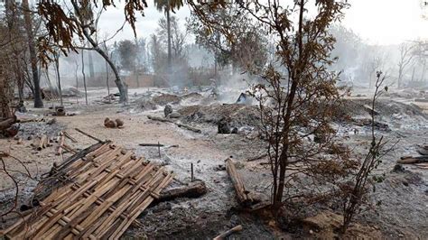 Junta Troops Burn Myanmar Village To The Ground After Fighting