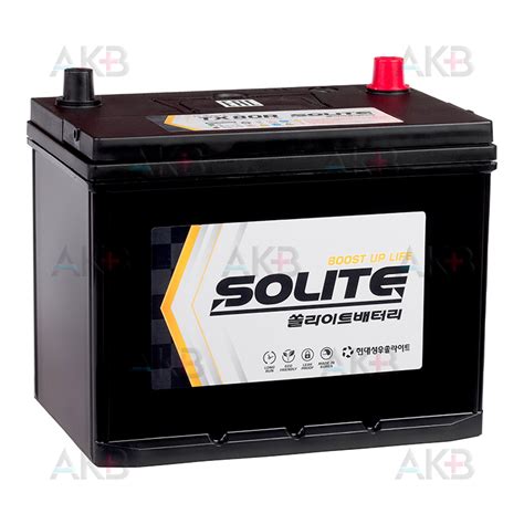 Купить Автомобильный аккумулятор Solite TAXI 80R 12V 80Ач 640A прям ...