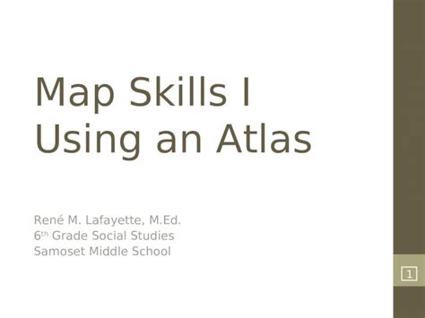 Ppt Map Skills I Using An Atlas Dokumen Tips