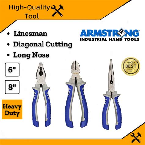 Armstrong Combination Pliers Cutters Dynagrip Diagonal Cutting Long