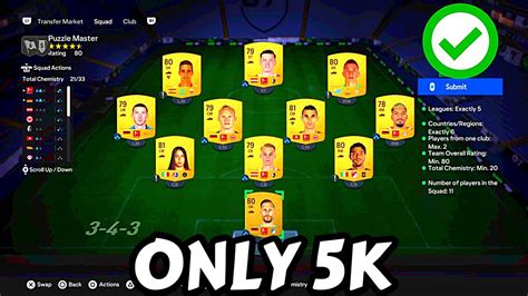 League Nation Hybrid Puzzle Master Sbc Cheapest Way EAFC 24