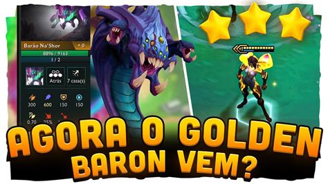 O GOLDEN BARON NUNCA ESTEVE TÃO PERTO Teamfight Tactics TFT BR