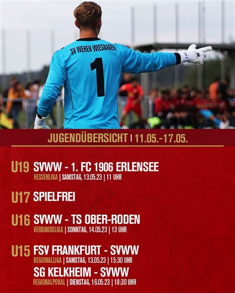 SV Wehen Wiesbaden on Twitter U19 empfängt Erlensee U16 will