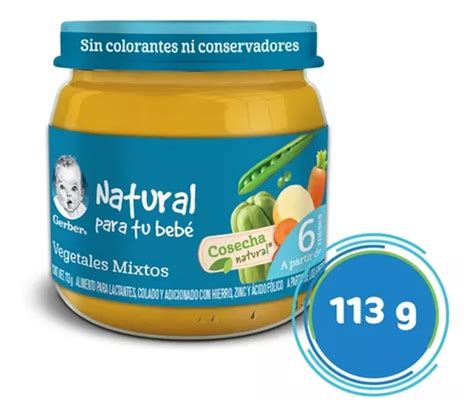 Gerber Papilla De Vegetales Mixtos Etapa Meses Sin Inter S