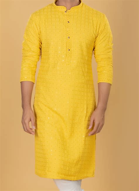 Latest Chikankari Kurta Pyjamas For Men Chikankari Kurta Pyjamas Online