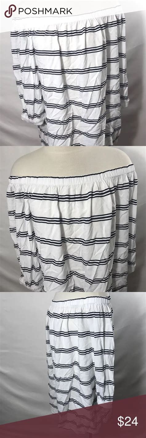 Beach Lunch Lounge Off The Shoulder Striped Top Lounge Top Beach