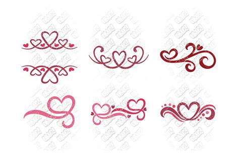 Valentine Swirl Flourish Svg In Svg Dxf Eps  Png • Ohmycuttables