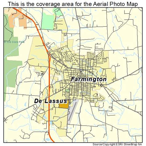 Aerial Photography Map of Farmington, MO Missouri