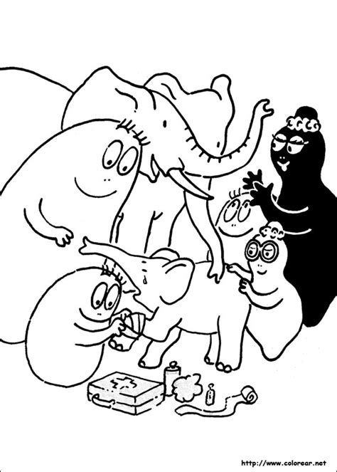 Dibujos Para Colorear De Barbapapa