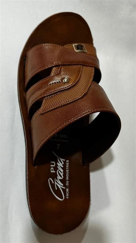 Men Plain Pu Slippers At Rs Pair Pu Gents Slipper In Kanpur Id