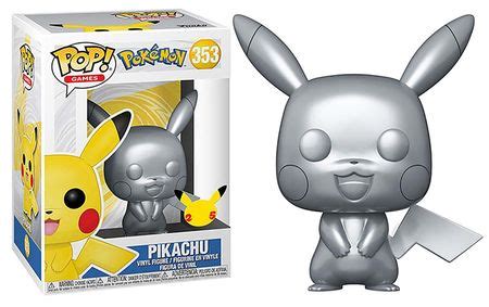 Pikachu #353 (Metallic Silver) 25th Anniversary Funko POP! Vinyl Figur