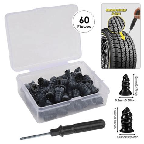 60pcs Tire Repair Kit DIY Flat Tire Repair Car Truck Motorcycle Home