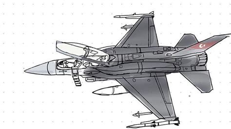 F 16 Sketch at PaintingValley.com | Explore collection of F 16 Sketch