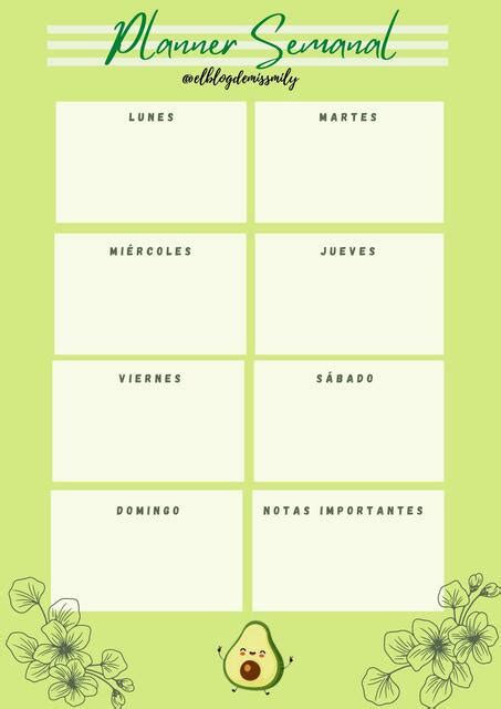 Planner De Palta1 Elblogdemissmily UDocz