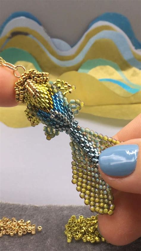 Goldfish Beaded Pendant Tutorial In Jewelry Patterns Bead