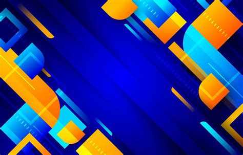 Blue Orange Geometric Background Vector Art At Vecteezy