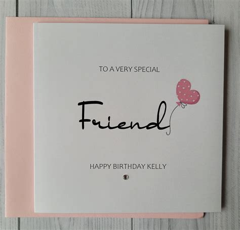 Personalised Friend Birthday Card Happy Birthday Card - Etsy UK