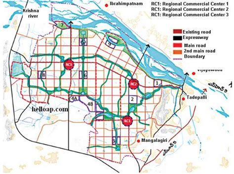 Ap Capital Amaravati Industrial Hubs And Roads Plan Hello Ap