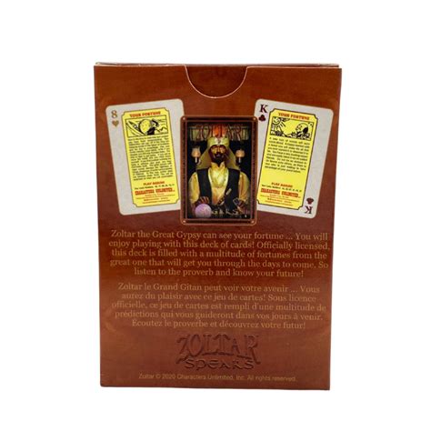 Zoltar Playing Cards - Characters Unlimited