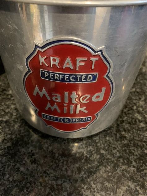 Kraft Malted Milk Container Vintage