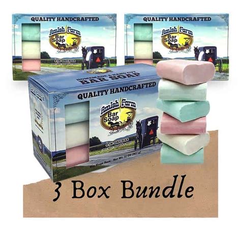 Original Amish Farm Soap 3 Box Bundle Home