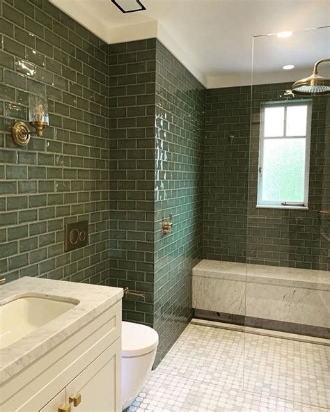 TeraNova On Instagram Green Tile Bathroom Green Bathroom Decor